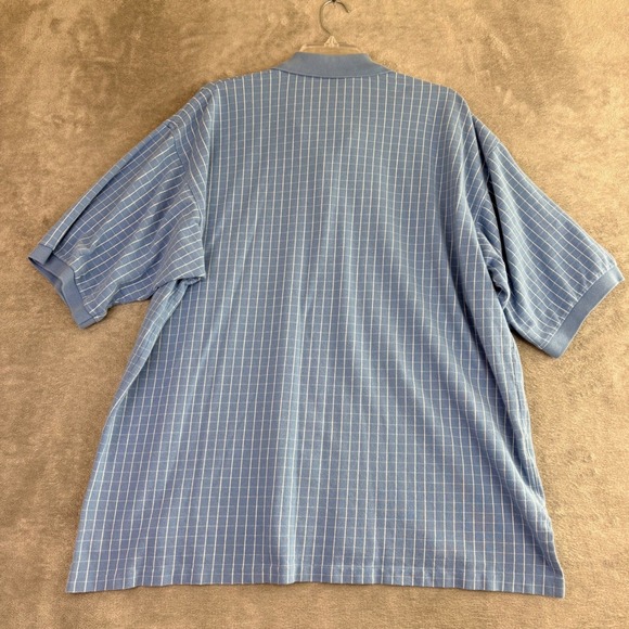 Brooks Brothers Golden Fleece Mens XL Blue Gingham Polo Shirt Golf Casual VTG - Picture 3 of 10